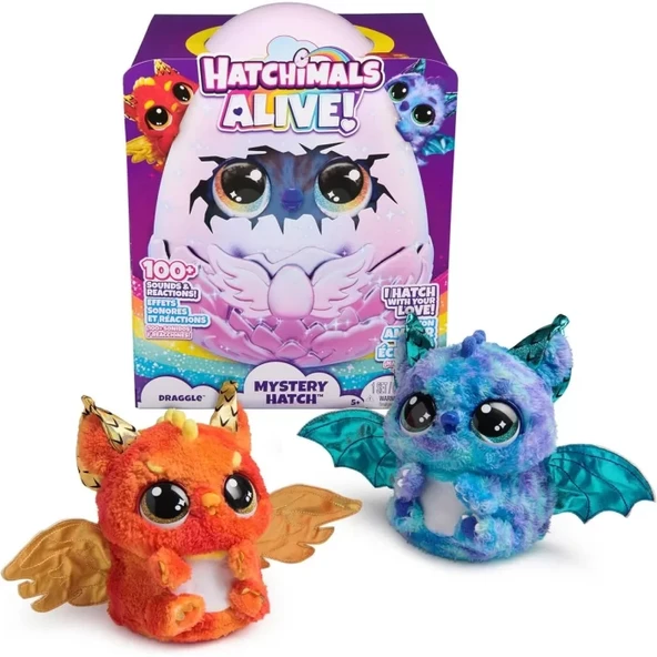 Hatchimals Alive Mystery Hatch 2 Karakterli Draggle - 1