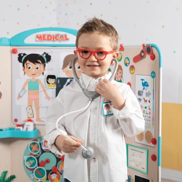 Smoby Aksesuarlı Doktor Oyun Seti 7600340208 - 3