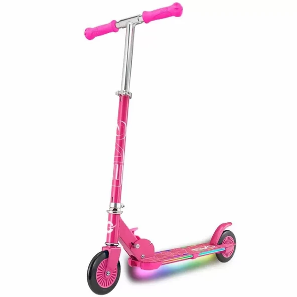 Evo 2 Tekerlekli Flash Işıklı Pembe Scooter - 1