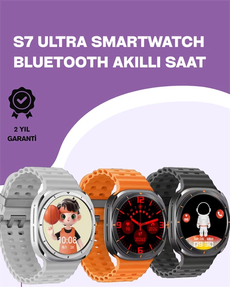 Kalori ve Nabız Ölçen Akıllı Saat | Sağlık Takip Fonksiyonlu | Silikon Kordon ürün görseli