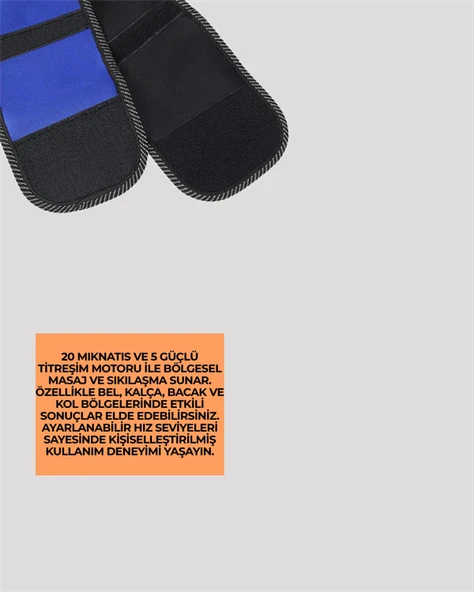 Ayarlanabilir Hız ve Titreşim Modlarına Sahip Manyetik Masaj ve Zayıflama Kemeri - 4