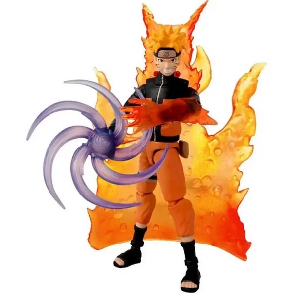 Bandai Naruto Anime Heroes Naruto Uzumaki Figür ve Aksesuar Seti 16 cm - Resim 3