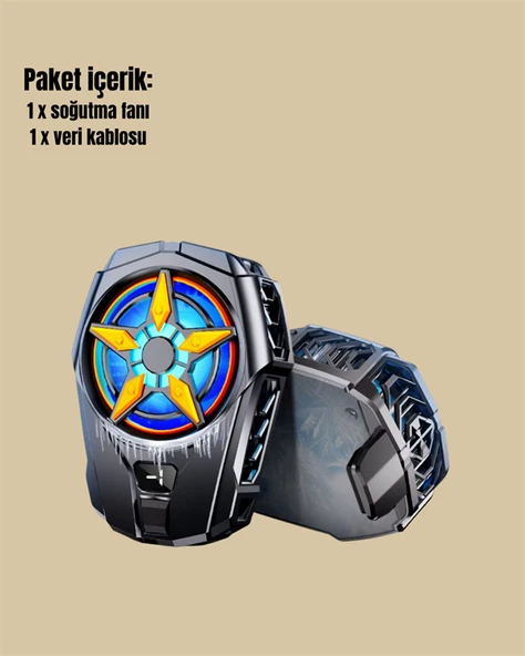 Oyunlar İçin Telefon Soğutucu – 65-85 mm Uyumlu, Dijital Ekranlı - 4