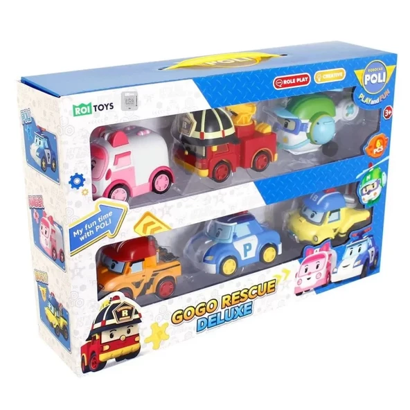 Robocar Poli Gogo Rescue Deluxe 6'lı Set - Resim 2