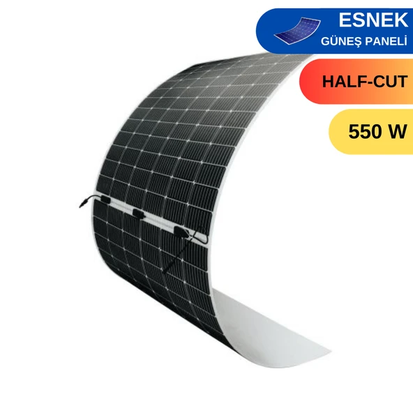 550w Esnek Güneş Paneli Marin / Karavan / Trapez Çatı / Branda Üstü gibi Alanlara Kolay Montaj  Solar Panel HT72-18X NLM ürün görseli