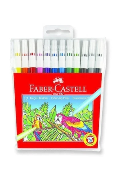 Faber Castell 12'li Keçeli Kalem ürün görseli 1