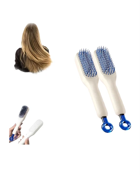 Kendini Temizleyen Masajlı Saç Tarağı – Anti-statik, Ergonomik Tasarım - 3