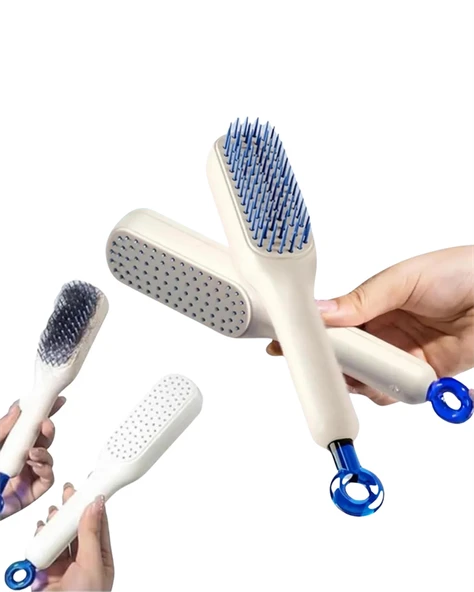 Kendini Temizleyen Masajlı Saç Tarağı – Anti-statik, Ergonomik Tasarım - 4