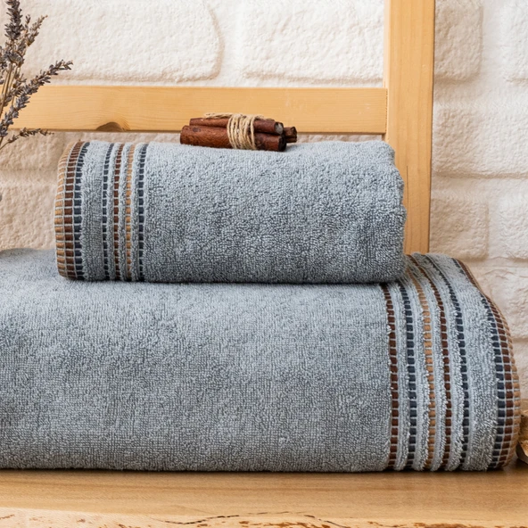 Schafer Home Rosy Armürlü Havlu 70x140 Cm 1 Parça-İndigo - 5