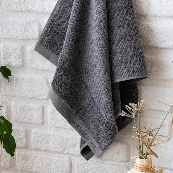 Schafer Home Soft Touch Havlu 70x140 Cm 1 Parça-Antrasit - Resim 4
