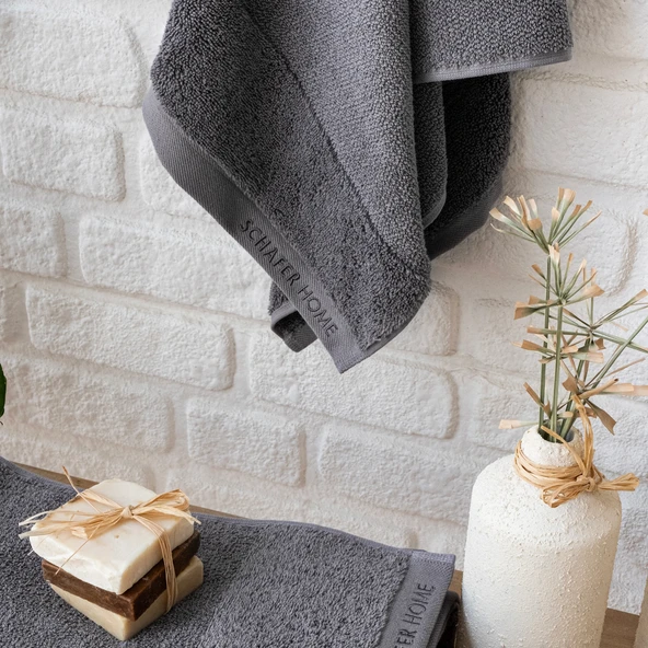 Schafer Home Soft Touch Havlu 70x140 Cm 1 Parça-Antrasit - Resim 2