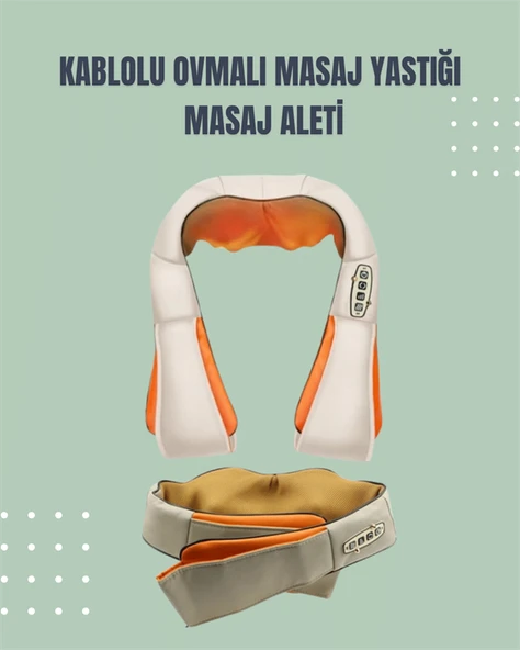 Boyun ve Omuz Masaj Aleti – Ovmalı ve Isıtmalı, Ev Tipi Masaj Deneyimi - Resim 2