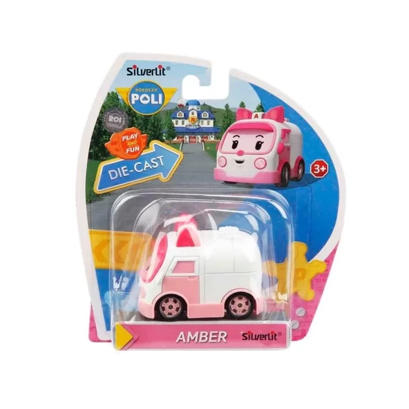 Robocar Poli Metal Araç Karakter Figür Amber - Resim 2
