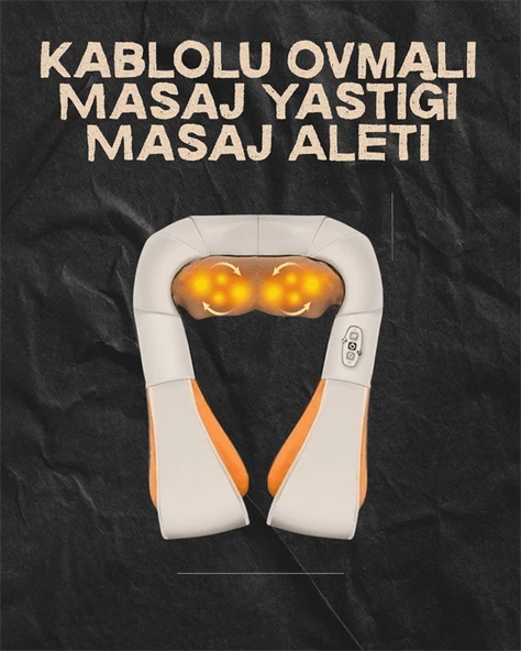 Ovmalı Isıtmalı Elektrikli Masaj Aleti – Boyun, Sırt, Bel, Omuz ve Bacak İçin Profesyonel Masaj Aleti - 2