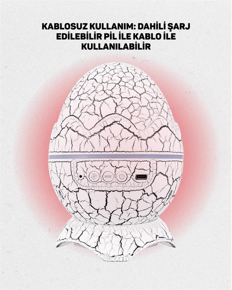 Ayarlanabilir Parlaklık ve Sis Efektli Atmosfer Lambası - Resim 4