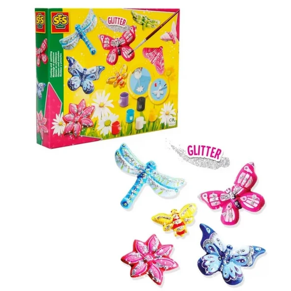Kalıba Dök ve Boya Simli Kelebekler ürün görseli 1
