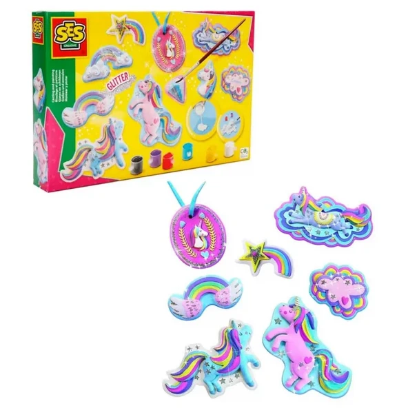 Kalıba Dök ve Boya Simli Unicorn ürün görseli 1