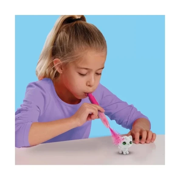 Boya Üfleme Kalemi 3x Kedicik Sürprizi - Resim 3