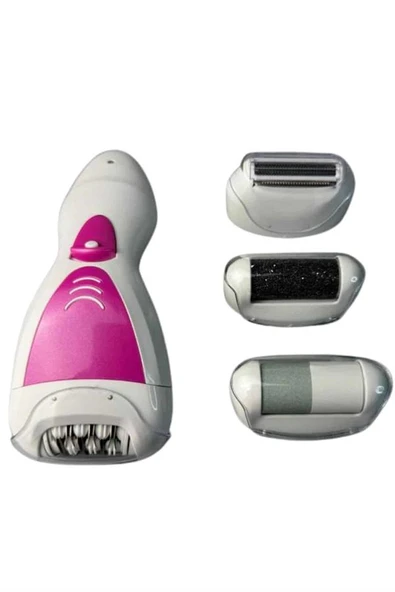 4 Başlıklı Bakım Cihazı Epilatör Tüy Alma Makinesi Topuk Törpüsü - 4