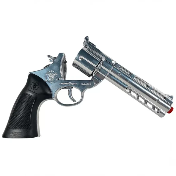 Metal Oyuncak Tabanca Krom Seri 17 - Resim 2