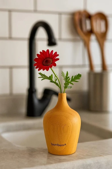 Bambum Braga - Bambu Vazo 7,8*4,9cm - Resim 2