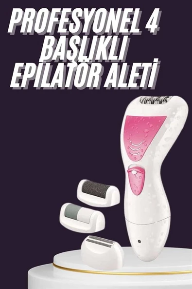 4 Başlıklı Lazer Öncesi Kısaltma Epilasyon Aleti Epilatör Çok Amaçlı - 2
