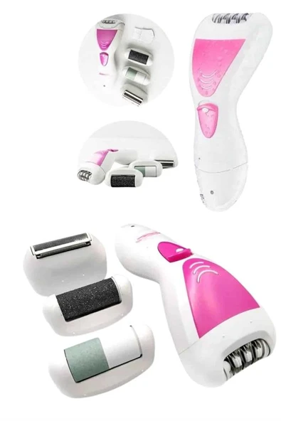 4 Başlıklı Lazer Öncesi Kısaltma Epilasyon Aleti Epilatör Çok Amaçlı - 3