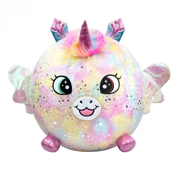 Biggies Şişme Peluş Unicorn XXL Shiny Corns S2 ürün görseli 1