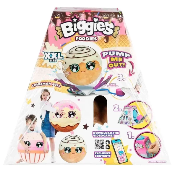 Biggies Şişme Peluş Cinnamon Roll XXL Foodies S6 - Resim 3