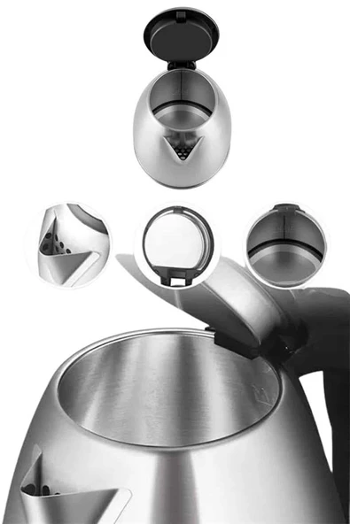 Çelik Su Isıtıcı Kettle Dayanıklı Paslanmaz Çelik Uzun Ömürlü - Resim 3
