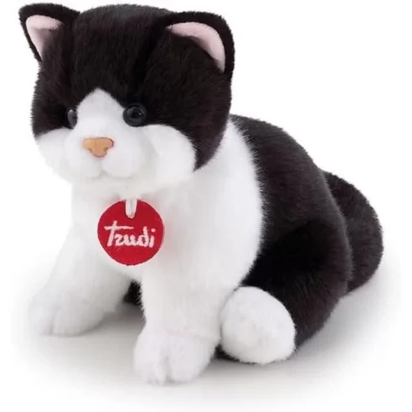 Trudi Peluş Siyah Beyaz Kedi 20 cm ürün görseli 1