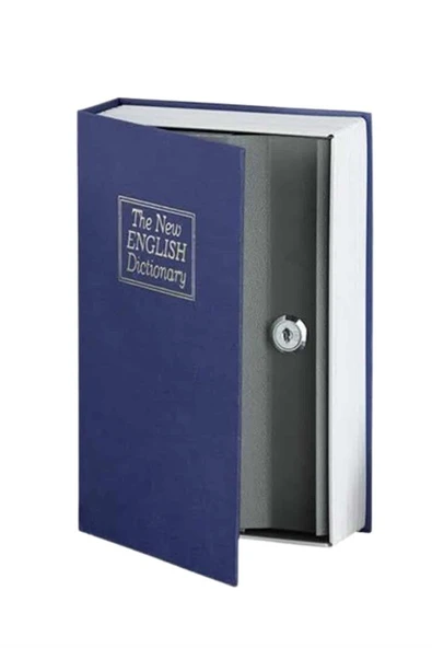 Kilitli Gizli Kasa Sözlük Kumbara Kitap Sözlük Görünümlü 18cm - 5