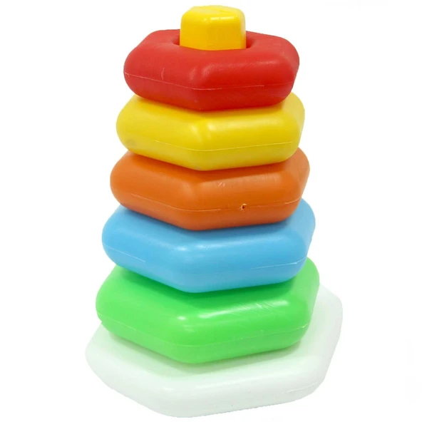 Kiki Fileli Renkli Altıgen Halkalar - Resim 5