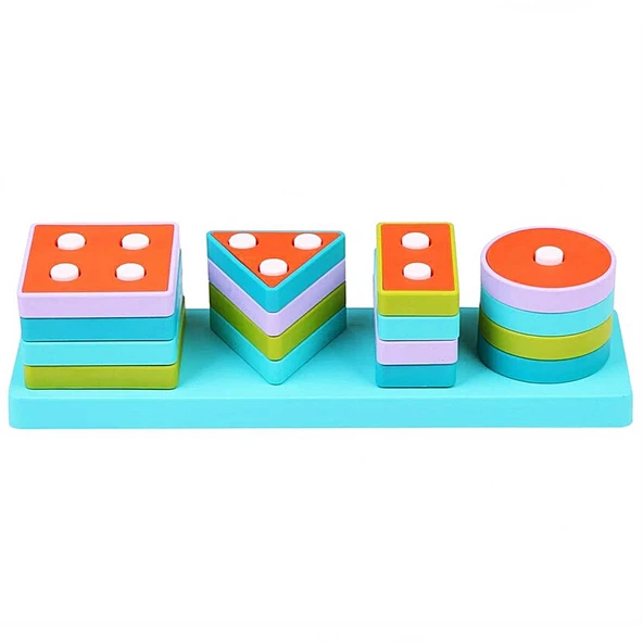 ​​​​​​​LC Ahşap Geometrik Şekiller Bul-Tak - 1