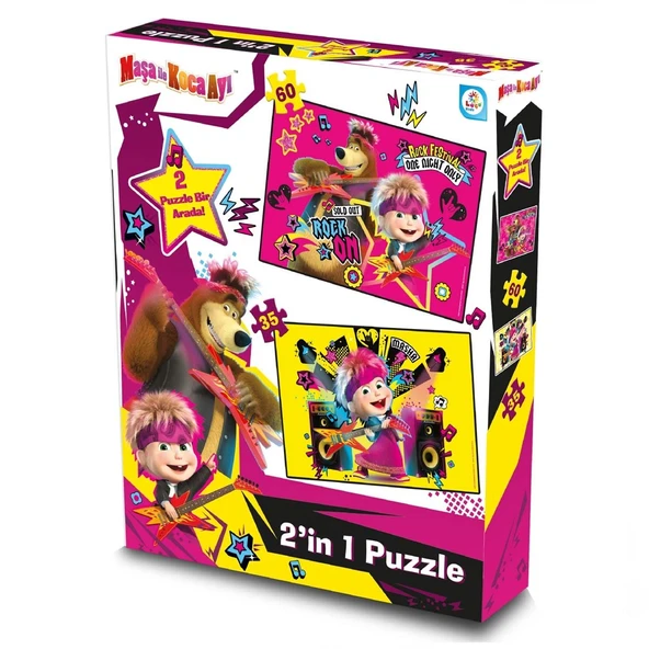 Maşa ile Koca Ayı 2'li Puzzle - 2