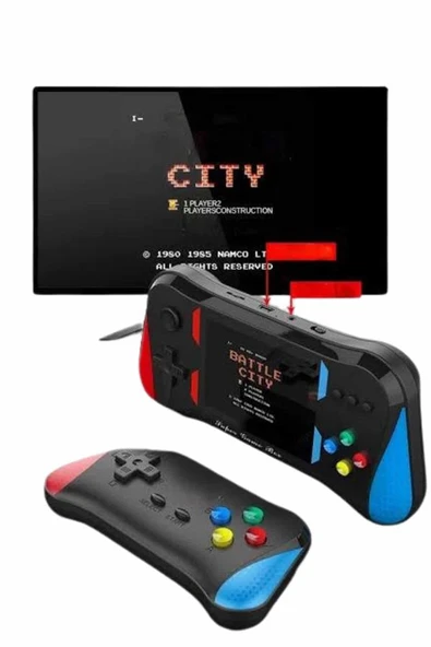 3.5 İnç 500 Klasik Retro Oyun Yüklü Kollu Oyun Konsolu - 3