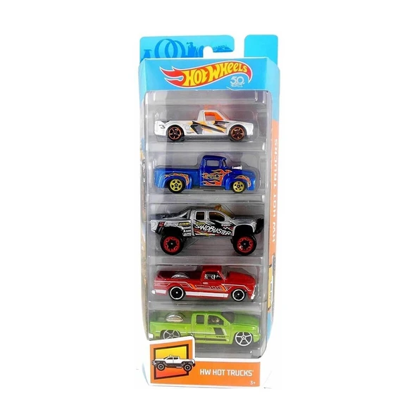 Hot Wheels 5'li Araba Seti - Resim 4