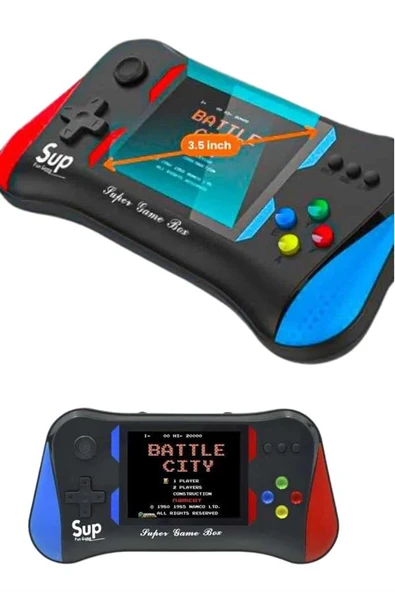 3.5 İnç 500'ü 1 Arada Klasik Oyun Konsolu Nostalji Oyunlu Atari - Resim 3