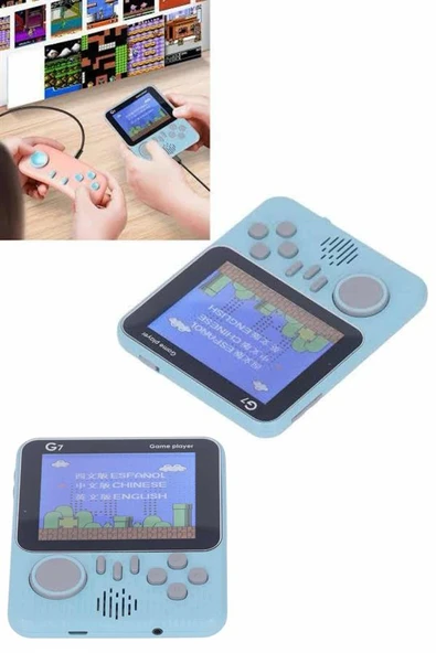 Çift Konsol 666 Adet Retro Oyun El Atarisi Taşınabilir 3.5 İnç Ekran - Resim 4