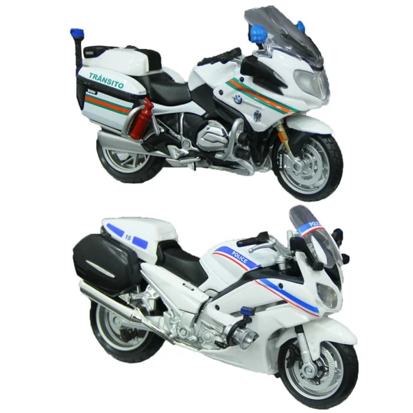 Maisto 1:18 Polis Motorsikleti - Resim 2
