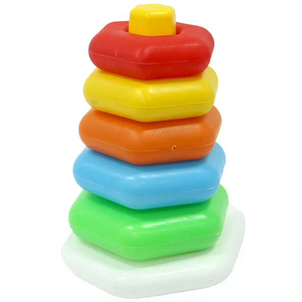 Kiki Fileli Renkli Altıgen Halkalar - Resim 2