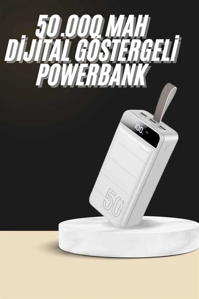 Hızlı Taşınabilir 50.000 Mah Powerbank Led Ekran Android ve İOS Uyumlu - 2