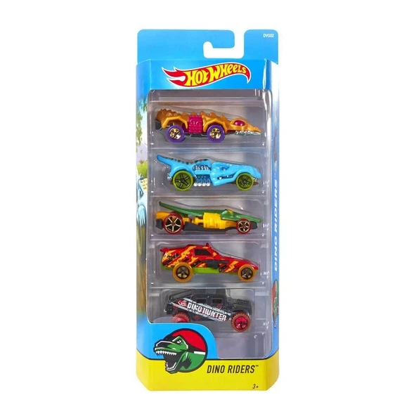 Hot Wheels 5'li Araba Seti - Resim 3