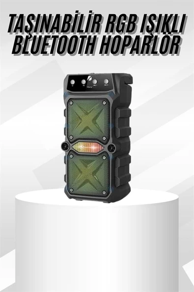 Çift Çıkışlı Güçlü Bataryalı Kablosuz Yüksek Ses Kaliteli Bluetooth Hoparlör - 2