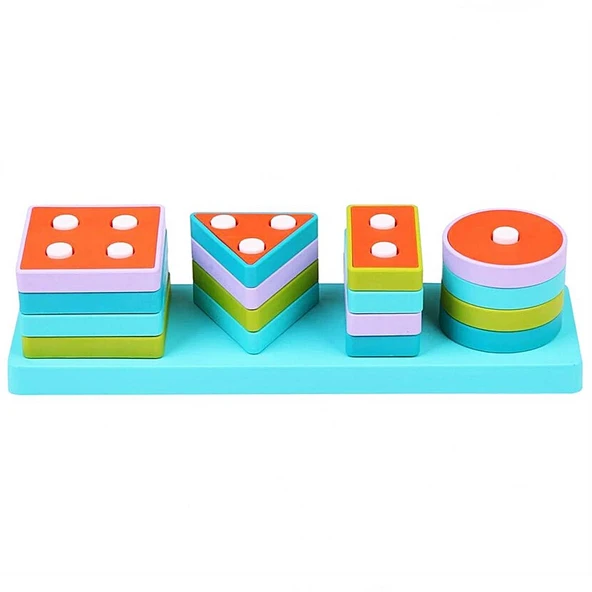 ​​​​​​​LC Ahşap Geometrik Şekiller Bul-Tak - 4