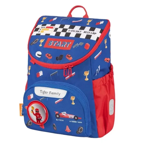 Mavi Kırmızı Anaokulu Çantası - 2