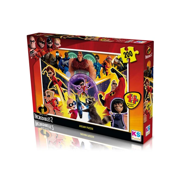 KS Incredibles 2 Puzzle 200 Parça - 2