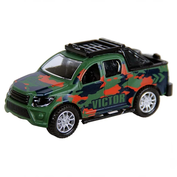 Metal Çek Bırak Safari Jeep K137A42 - Resim 4