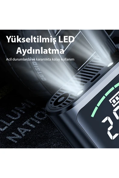 Akman ALLY ST-5528 Dijital Basınç Göstergeli Oto Lastik Şişirme Pompası Hava Kom - ACL6203161-8135 - Resim 5