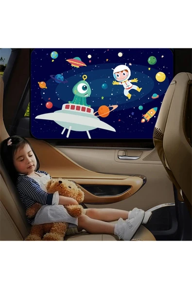 Akman Ally Araç-Araba Manyetik Yan Cam Güneşlik -Gölgelik-(1903) - ACL6202871-3828 - Resim 4